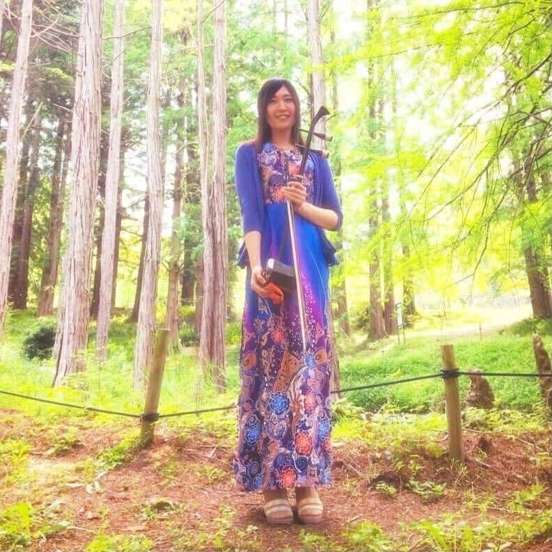 山口真央 二胡 稲荷祭り